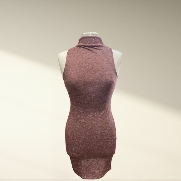 rose gold pencil dress The Glint Rose Gold Ruched Chiffon Long Maxi Dress XL / US 10-12